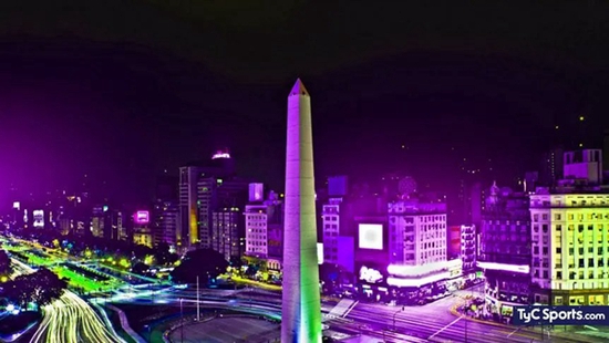 阿根廷荣耀！首都亮起灯光祝贺9z创造历史