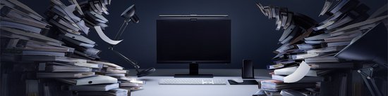 图：初代屏幕挂灯，明基ScreenBar上市海报