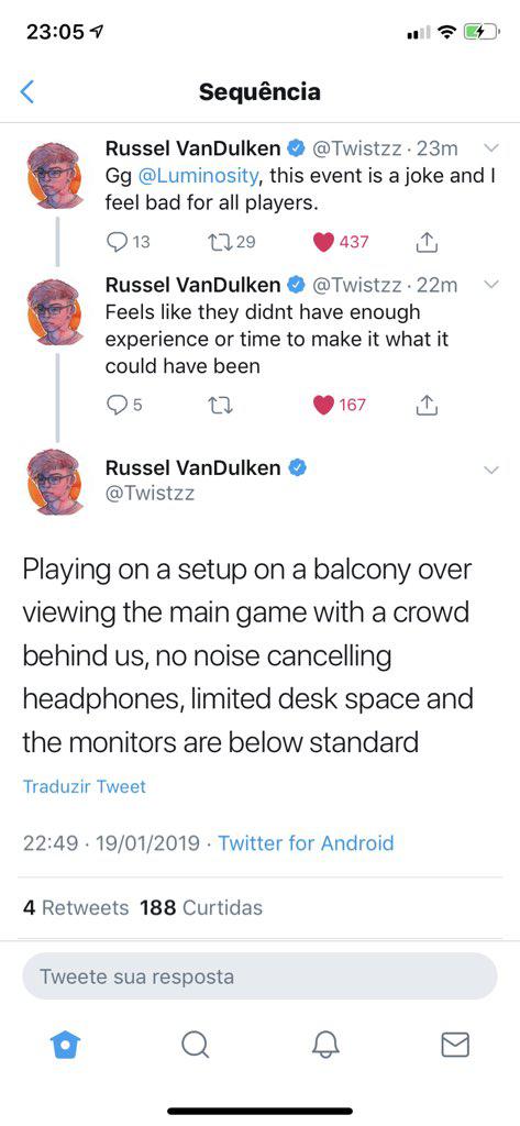 twistzz的推特称这次比赛就是一个笑话