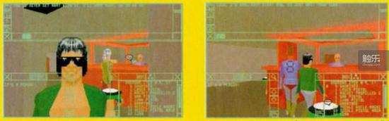 游戏中的酒吧里可以见到各种各样的虚拟人物