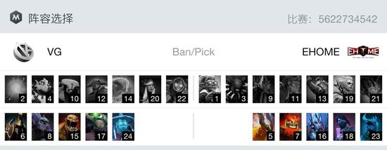 中国DOTA2职业杯：稳扎稳打EHOME击败VG