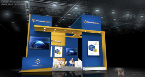 MagnaChain在 W3 B810设置的展位示意图