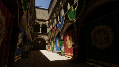 在Unity中通过渲染完成的场景效果图