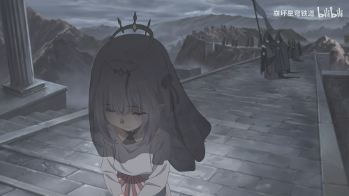 单看动画中这段画面的分镜设计，遐蝶也像极了被“死亡”押运着的受刑人