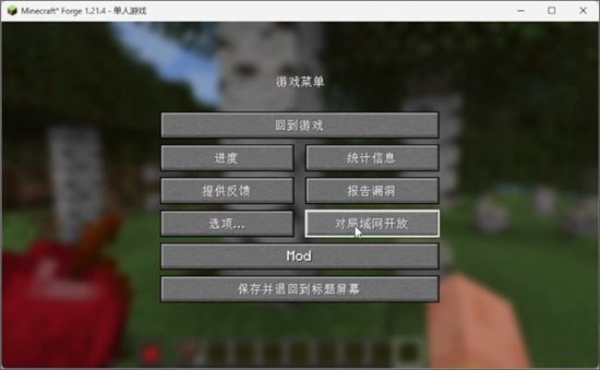 点击"对局域网开放"
