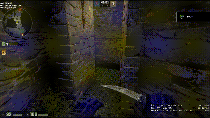 快速跳到跳台下，双架队友上跳台