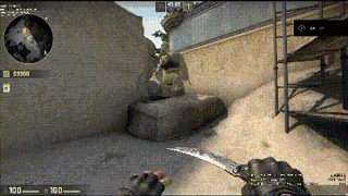 利用连跳抢B区的第一枪位