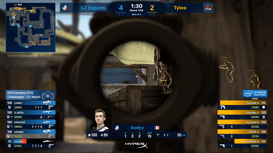 bodyy轻松接下TYLOO的rush