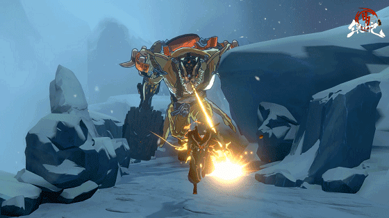 《九霄缳神记》主角逃亡GIF