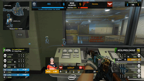  b0RUP混烟泼水30发完成1v2残局