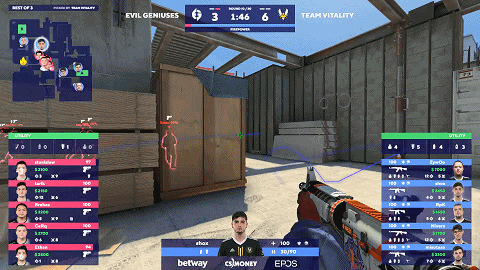 shox展示教科书式的M4压枪收下四杀