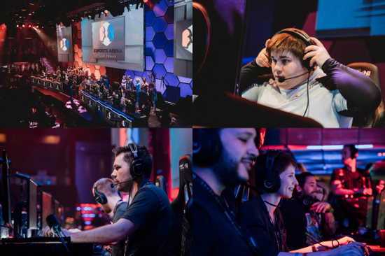 美国知名电竞选手在馆内上演精彩的对战表演