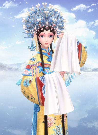 《闪耀暖暖》游戏中京剧造型套装《辞凤阙》