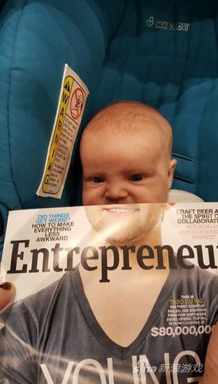 这么小的满脸胡渣。