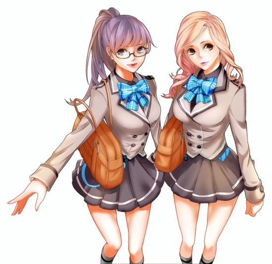 二次元时装美图 唯美校服回忆学生时代