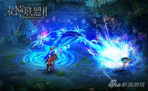 图3：《女神联盟2》 华丽战斗截图
