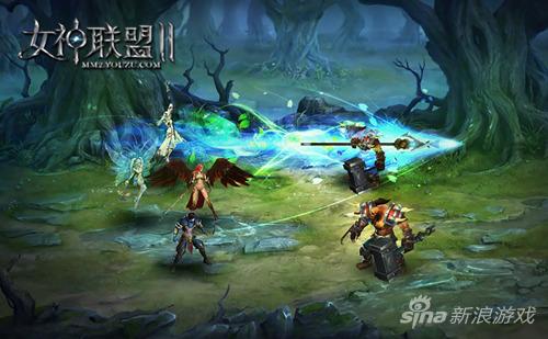 图2：《女神联盟2》 华丽战斗截图