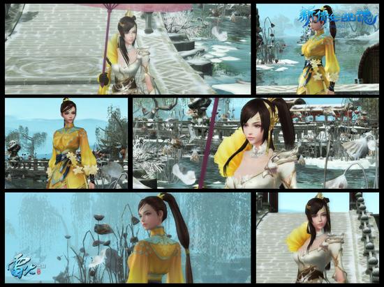 图5：鹅黄服装更显少女本色