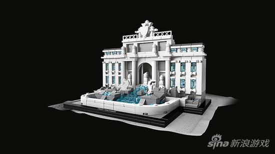 联合国总部大楼罗马的许愿池（特莱维喷泉）