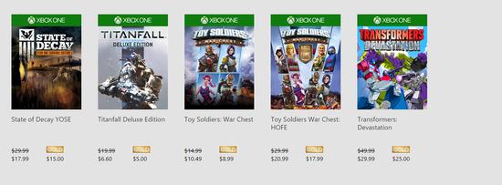 XboxOne圣诞促销游戏