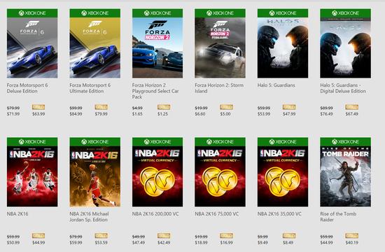 XboxOne圣诞促销游戏