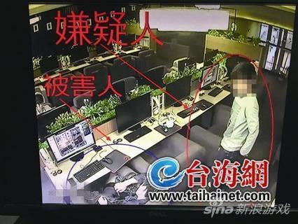 监控拍下了小偷的样子