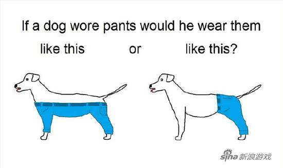 左边那个，你屁眼露出来了