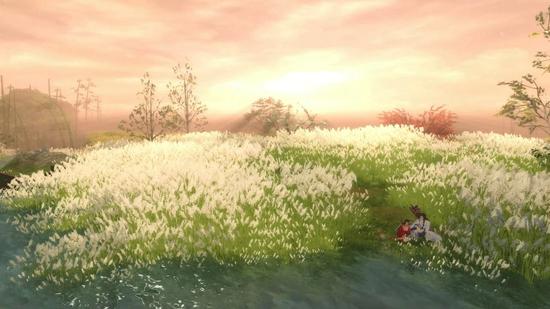 图2：落霞云归，两情相悦