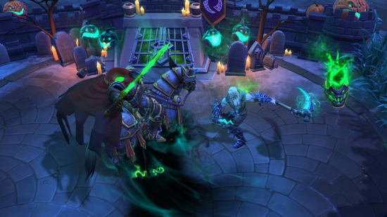 《风暴英雄》暗黑2死灵法师苏尔技能：毁灭之咒。用来削弱近战对手的输出