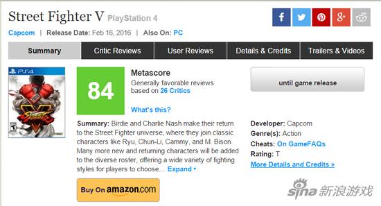 Metacritic上平均分