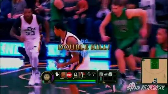 NBA赛事报道惊现游戏界面乱入