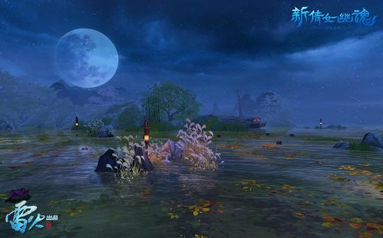 图1：一轮明月映长江