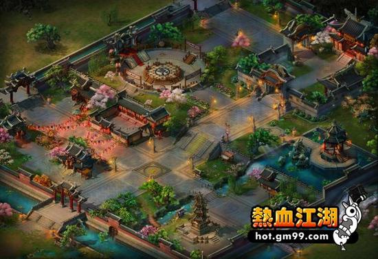 《热血江湖 Web》中立地图“泫勃派”依然保持原貌