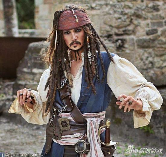 杰克船长，神还原啊有木有！你相信这是一位妹子cos的吗？！