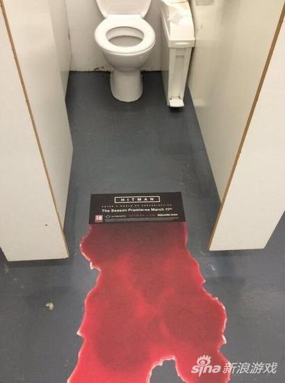 《杀手6》超恐怖广告入驻女厕 吓坏过路妹子
