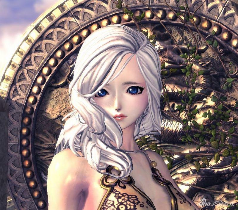 白发深沉蓝眸 剑灵人族女性捏脸数据