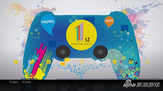 周年庆PS4®主题示意图