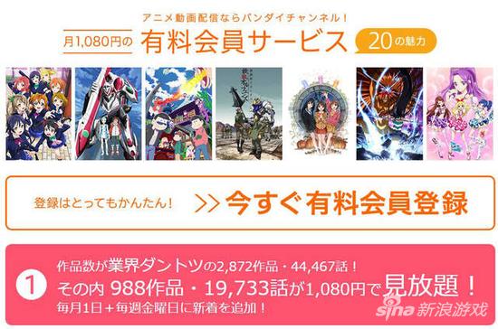 动画频道“BANDAI CHANNEL”