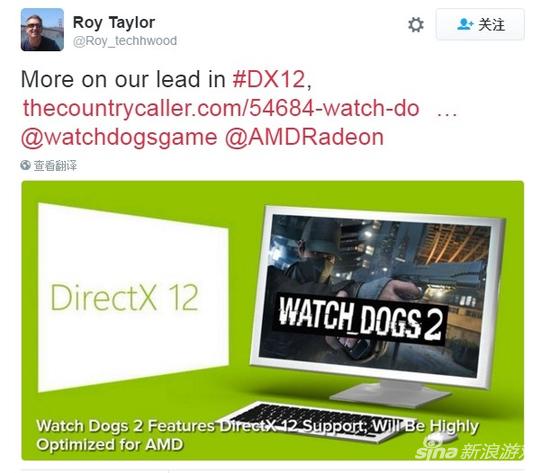 育碧确认《看门狗2》正在开发当中，可能会支持DX12