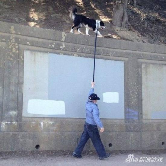 我有特殊的遛狗方法