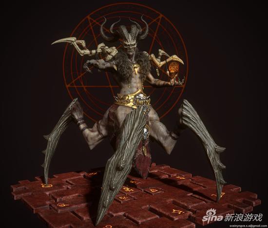 国外玩家3d还原《暗黑破坏神2》最终boss