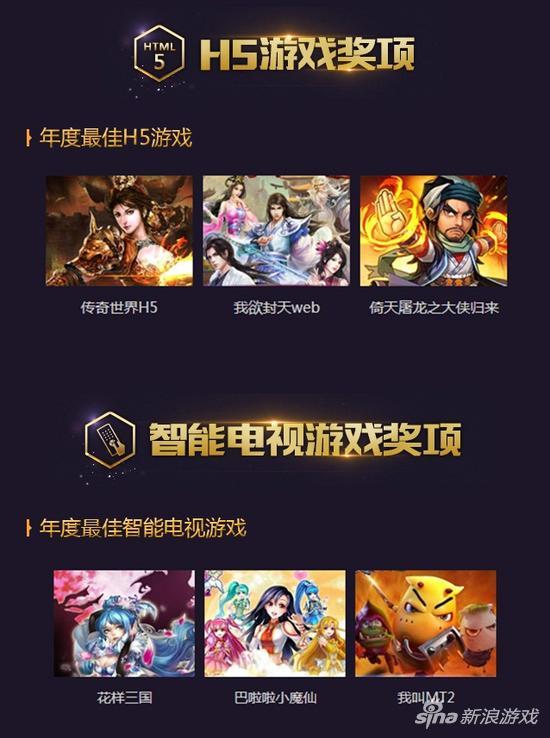 H5及智能电视奖项