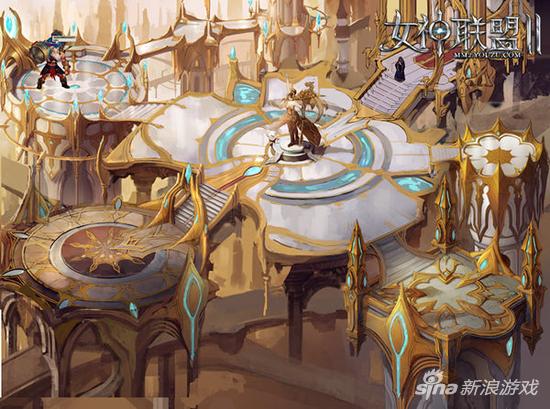 图2：

　　《女神联盟2》跨服主城首次开放