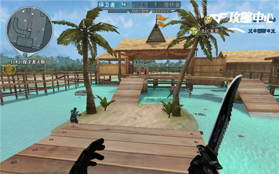 灵活走位把握时机制胜 cf火线刀战地图海滩派对