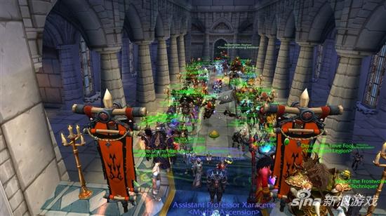 魔兽美服部落玩家攻联盟主城帮玩家完婚