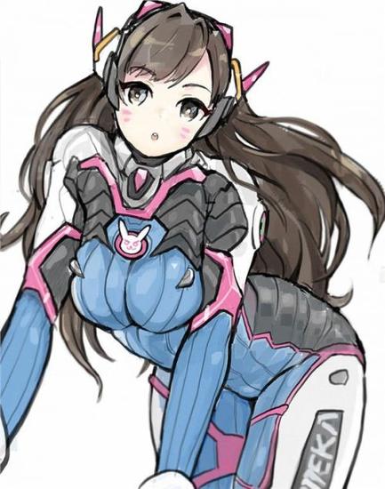 守望先锋女英雄性感同人图 猎空寡妇d.va本子