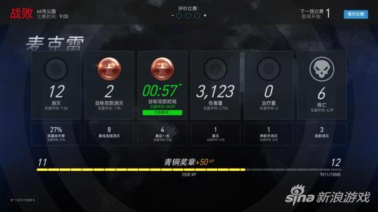 游戏时间设定为10分钟一局，笔者在第9分钟结束了战斗