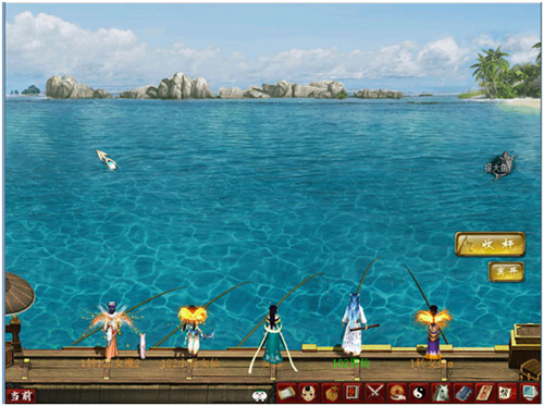 闲来垂钓碧波上，大话2免费版休闲钓鱼玩法