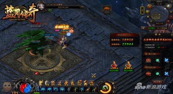 激战封魔谷 XY游戏《蓝月传奇》怒闯天关