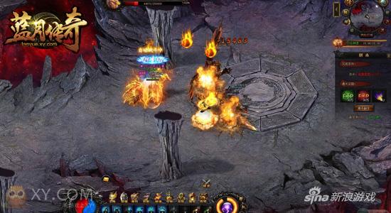 激战封魔谷 XY游戏《蓝月传奇》怒闯天关